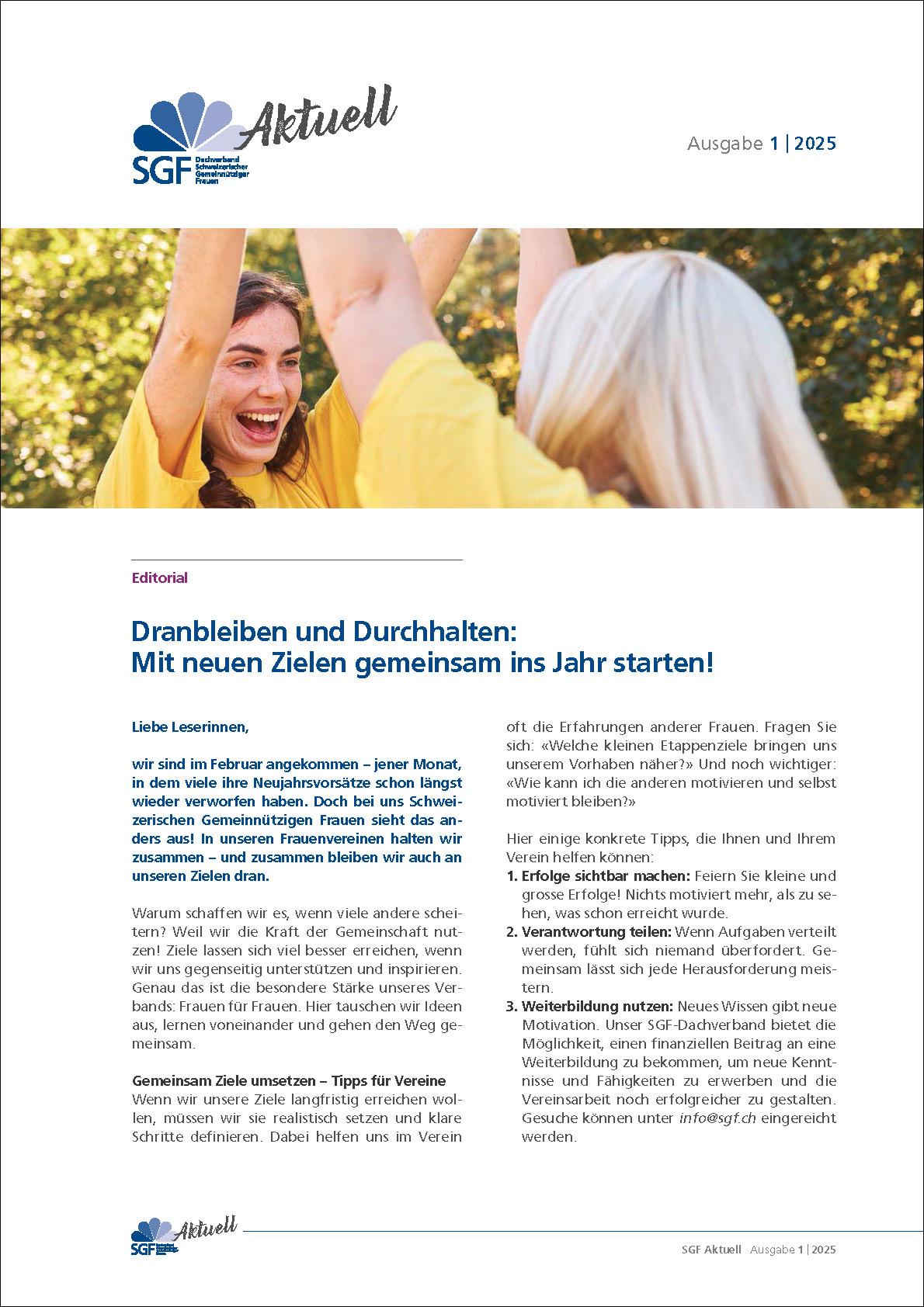 SGF-Aktuell 1-2025
