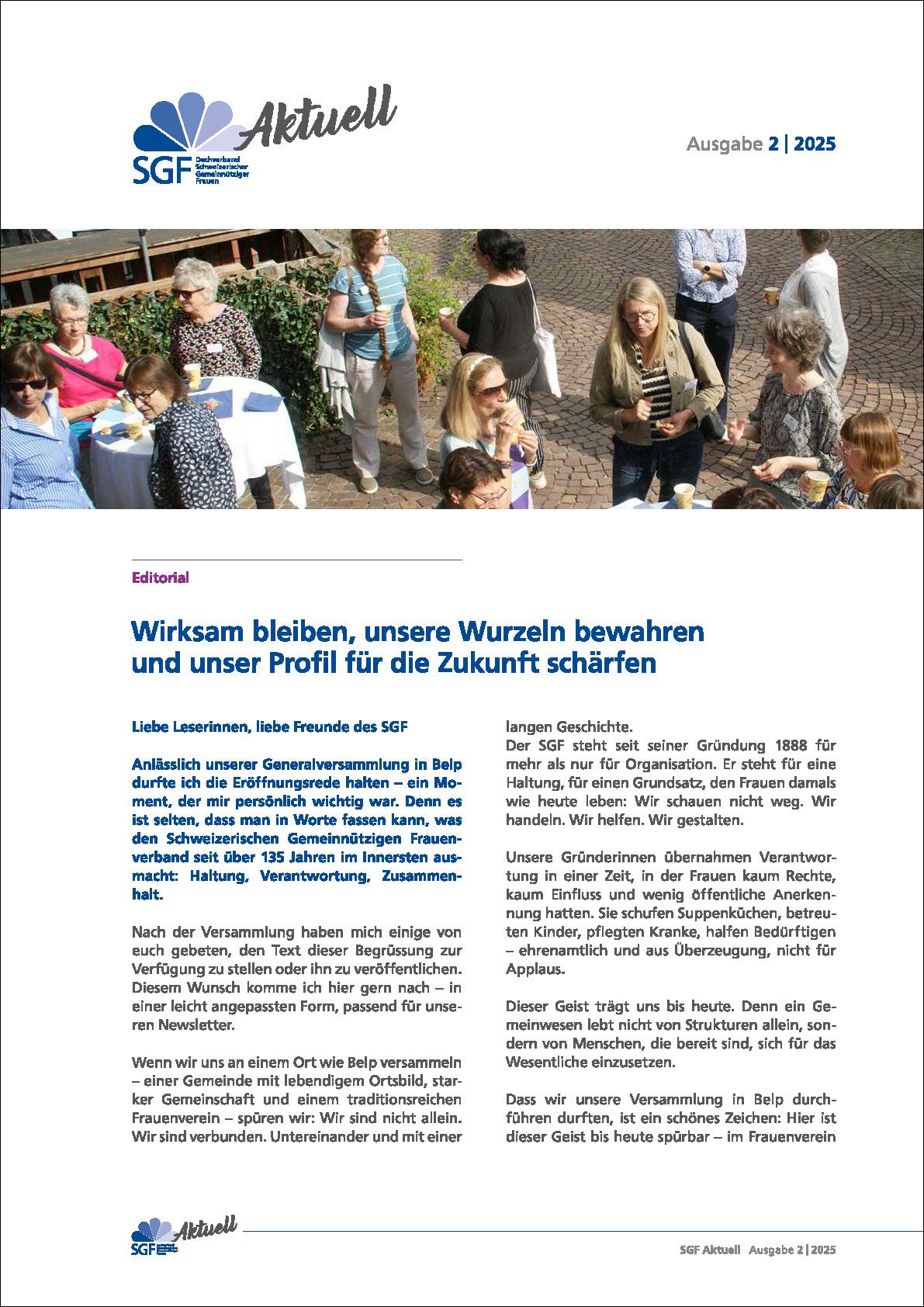 SGF-Aktuell Juni 2025